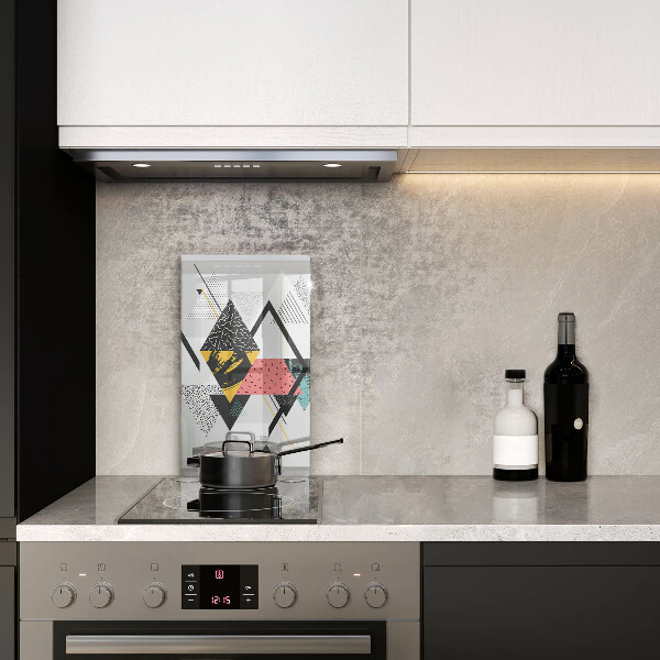 Protetor de placa de indução Triângulos abstratos