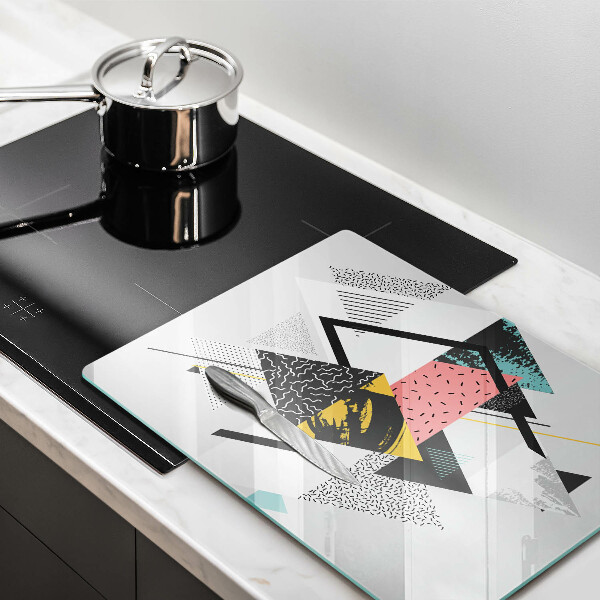 Protetor de placa de indução Triângulos abstratos