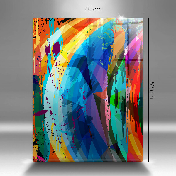 Protetor de placa de indução Manchas de tinta coloridas