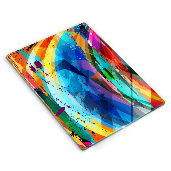 Protetor de placa de indução Manchas de tinta coloridas