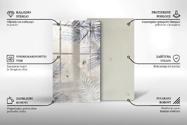 Protetor de placa de indução Folhas sutis