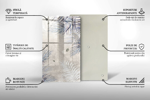 Protetor de placa de indução Folhas sutis