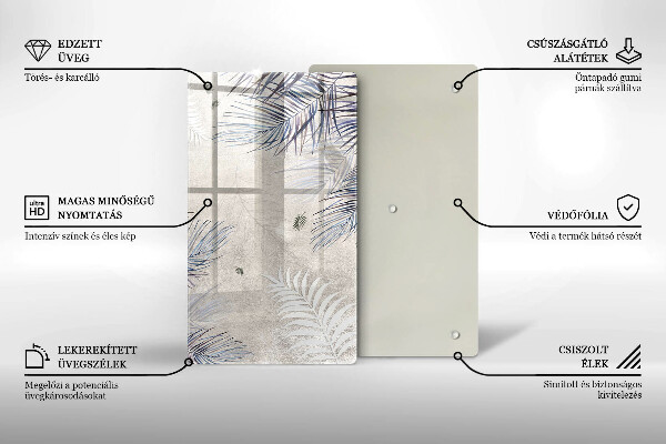 Protetor de placa de indução Folhas sutis