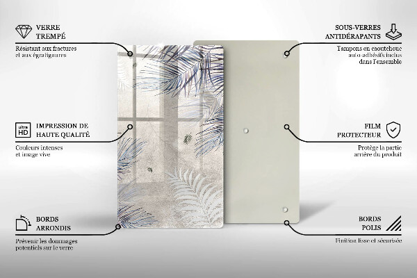 Protetor de placa de indução Folhas sutis