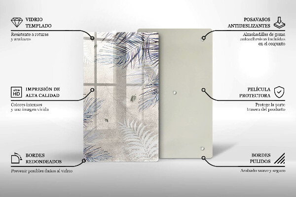 Protetor de placa de indução Folhas sutis