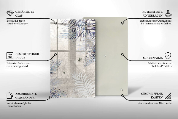 Protetor de placa de indução Folhas sutis