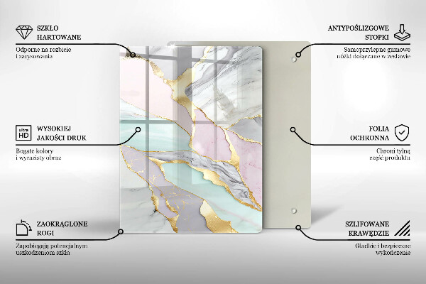Protetor de bancada Mármore pastel