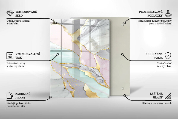 Protetor de bancada Mármore pastel