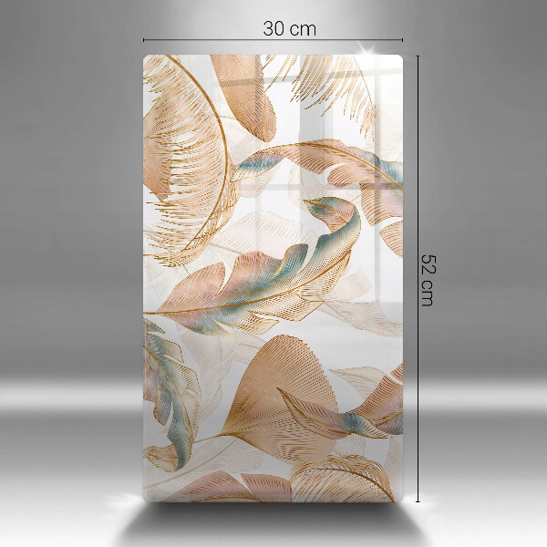 Protetor de placa de indução Penas e folhas Boho