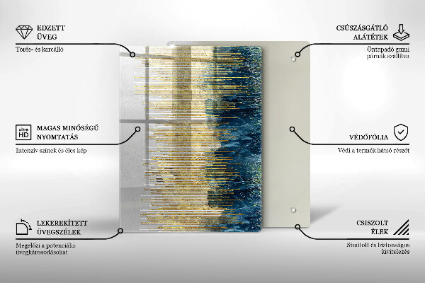 Proteção para placa de indução Abstração do designer