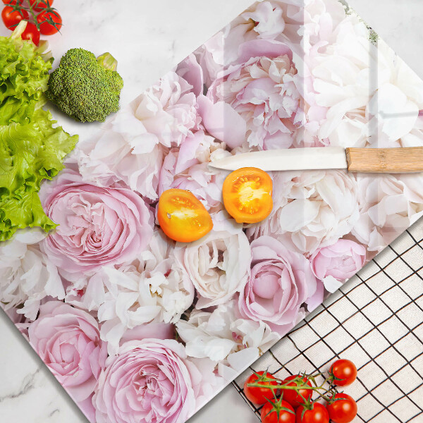 Protetor de placa de indução Buquê de peônias