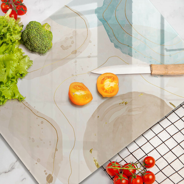 Proteção para placa de indução Bokeh boho e dourado