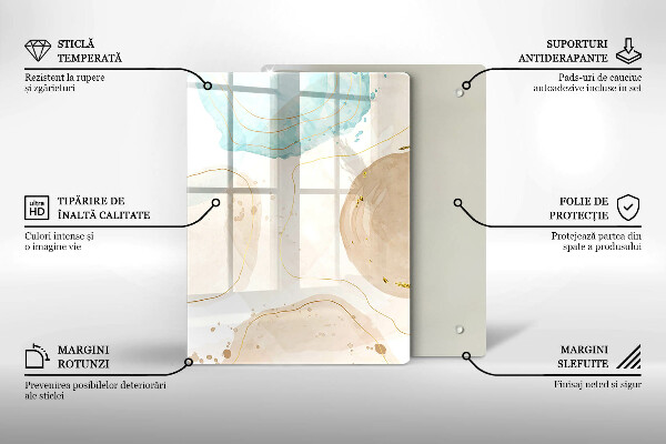 Proteção para placa de indução Bokeh boho e dourado