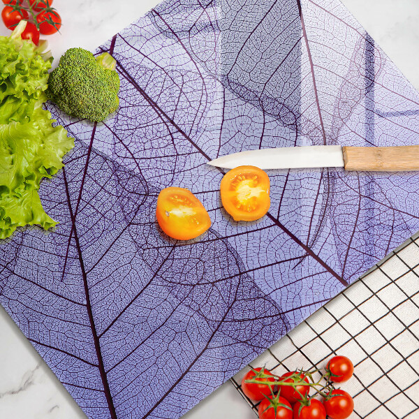 Proteção para placa de indução Folhas com nervuras