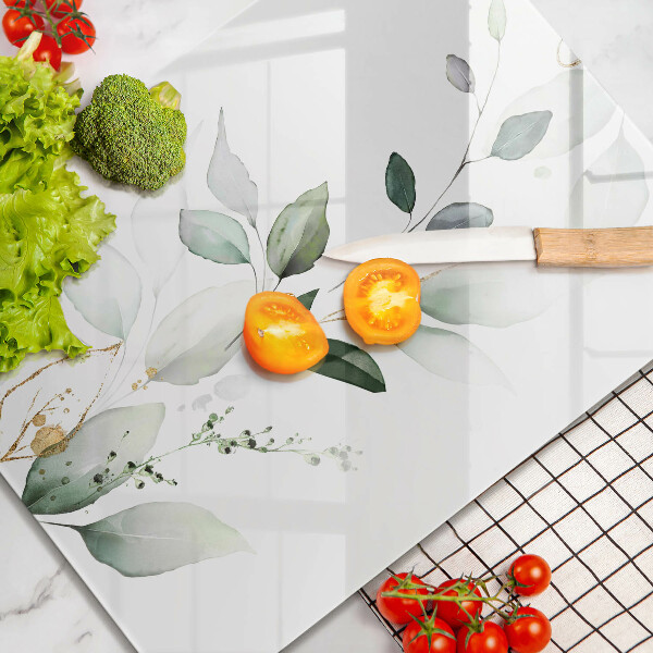 Proteção para placa de indução Folhas de aquarela