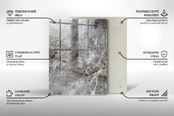 Proteção para placa de indução Textura de pedra