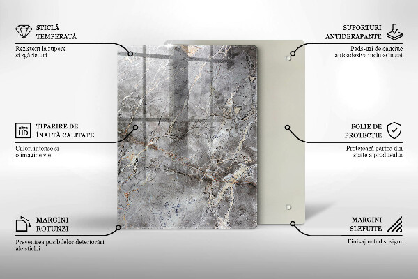 Proteção para placa de indução Textura de pedra