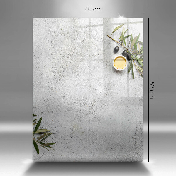 Protetor de bancada Azeitonas em concreto