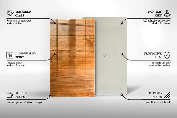Proteção para placa de indução Tábuas de madeira