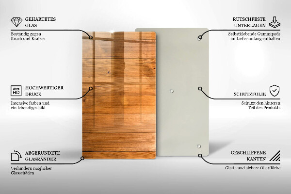 Proteção para placa de indução Tábuas de madeira