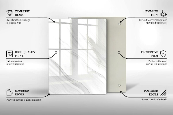 Protetor de placa de indução Mármore delicado