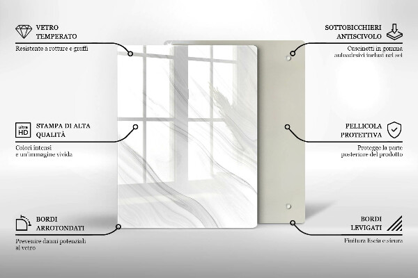 Protetor de placa de indução Mármore delicado