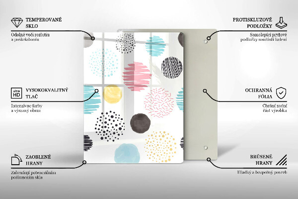 Proteção para placa de indução Formas pintadas