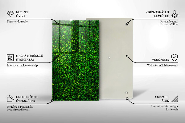 Protetor de placa de indução Planta com folhas pequenas