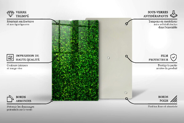 Protetor de placa de indução Planta com folhas pequenas