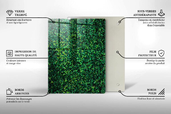 Protetor de placa de indução Planta com folhas pequenas