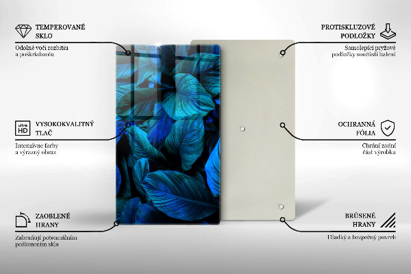 Proteção para placa de indução Folhas de vegetação da selva