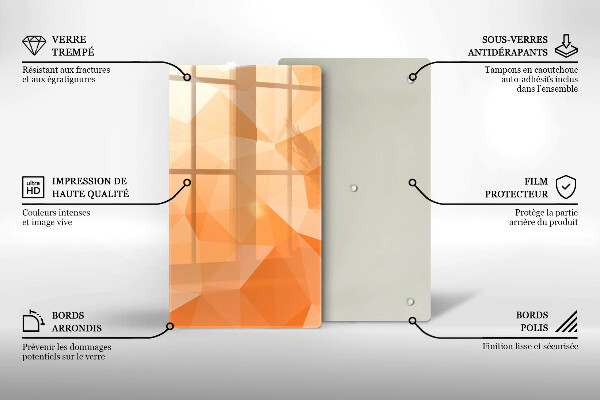 Protetor de placa de indução Fundo geométrico