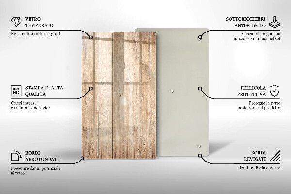 Proteção para placa de indução Tábuas de madeira