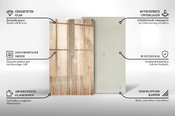 Proteção para placa de indução Tábuas de madeira