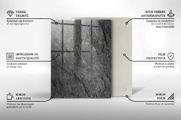 Protetor de placa de indução Textura de pedra