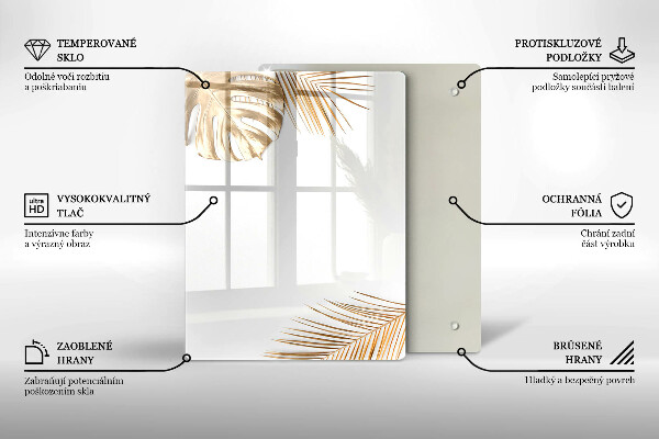 Proteção para placa de indução Folhas douradas