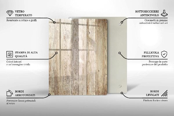 Protetor de placa de indução Tábuas de madeira