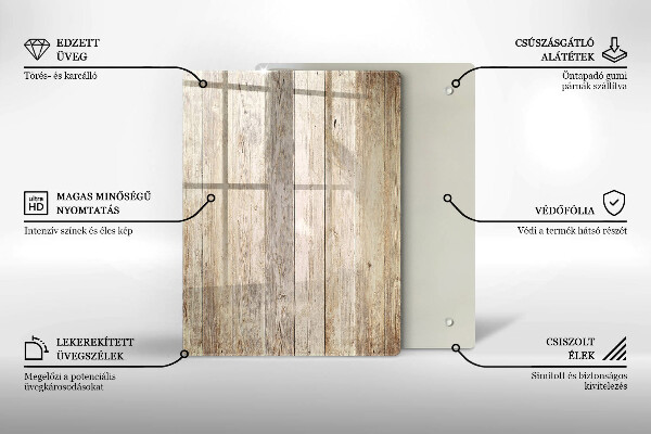 Protetor de placa de indução Tábuas de madeira