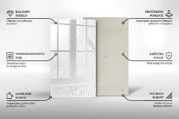 Proteção para placa de indução Padrão de linha moderno