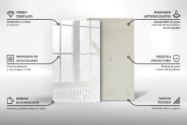 Proteção para placa de indução Padrão de linha moderno