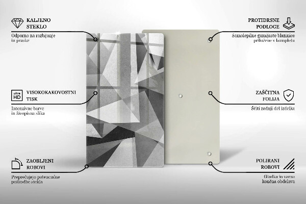 Protetor de bancada Abstração concreta nítida