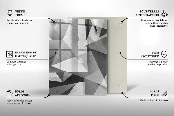 Protetor de bancada Abstração concreta nítida