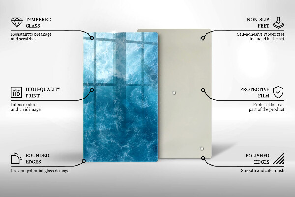 Protetor de placa de indução Água azul