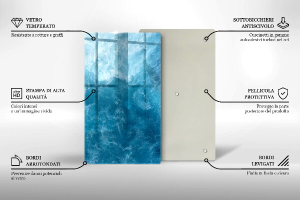 Protetor de placa de indução Água azul