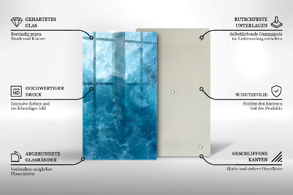 Protetor de placa de indução Água azul