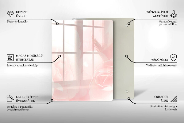 Protetor de bancada Fundo de rosas pastel