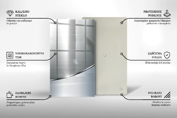Proteção para placa de indução Padrão de abstração de metal