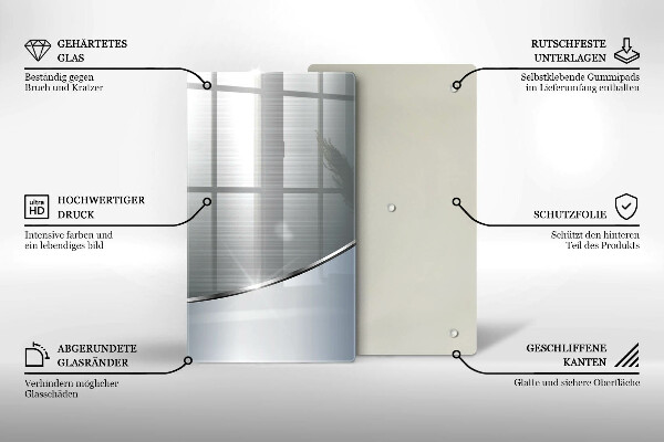 Proteção para placa de indução Padrão de abstração de metal