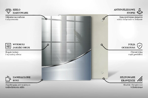 Proteção para placa de indução Padrão de abstração de metal