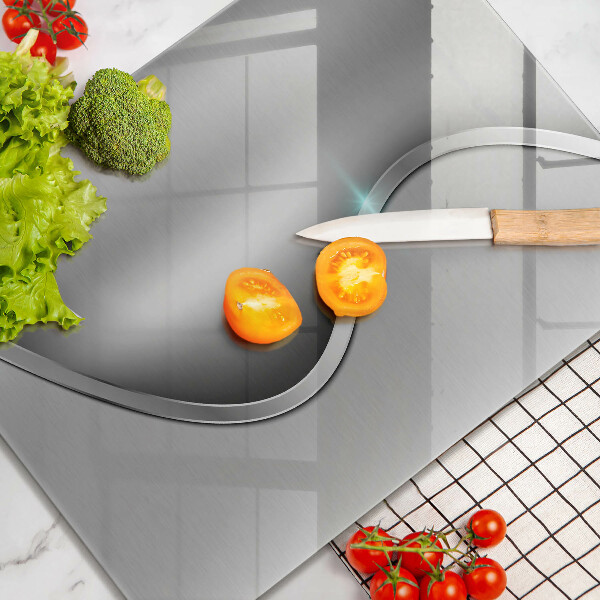 Protetor de bancada Metal prateado abstrato